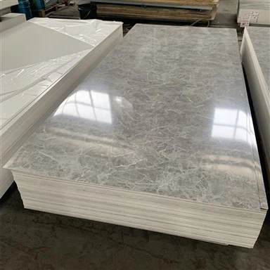 Panneaux muraux en feuille de marbre UV en PVC