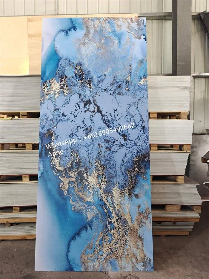 Bathroom Pvc Marble Sheet Shower SPC Panel