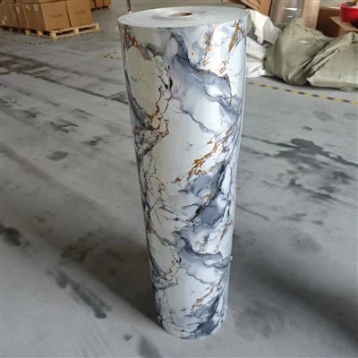 Papier peint décoratif d'autocollant de mur d'ANIMAL FAMILIER de couleur de marbre