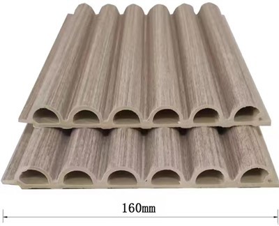 Panneau mural à lattes demi-rond Wpc, imperméable, facile à installer, offre spéciale, pour la décoration intérieure