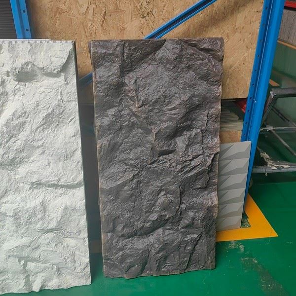 Waterproof 600mm*1200mm 3d Pu Stone Wall Panel Background For Indoor And Outdoor